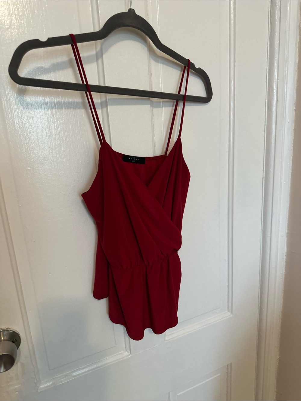 Burgundy Spaghetti Strap Cami